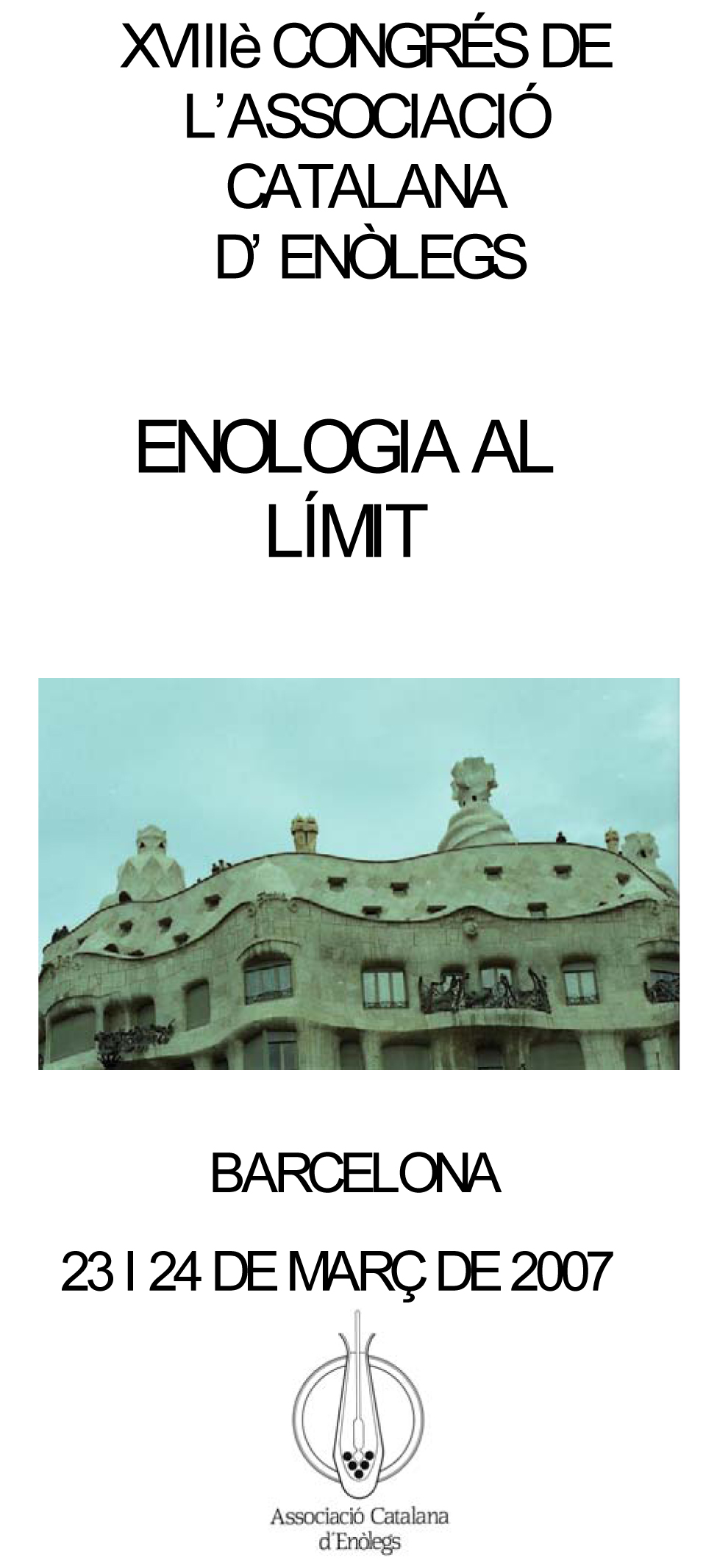 Read more about the article XVIII Congrés de l’ACE: Enologia al límit