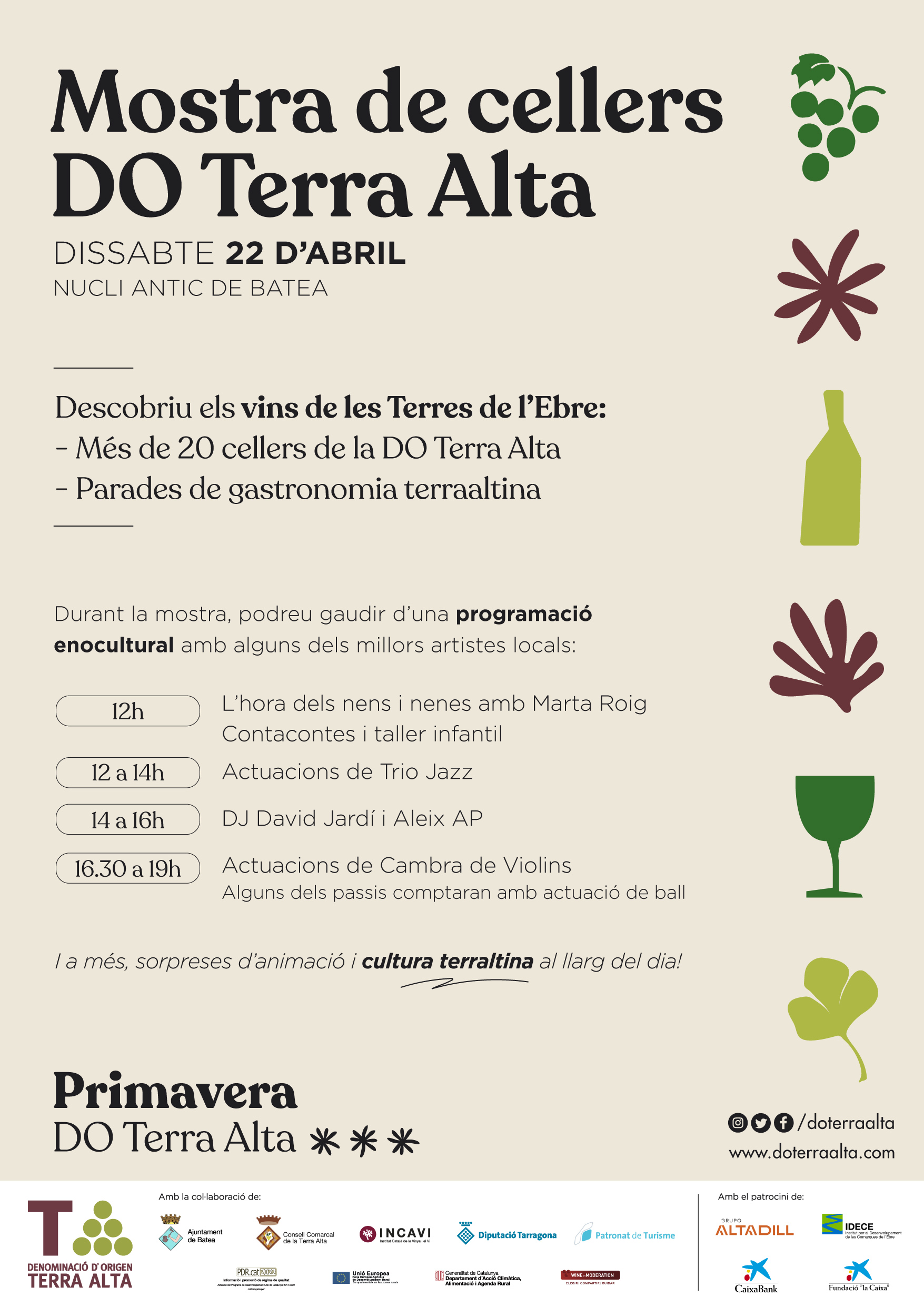 Read more about the article Nova edició de la mostra de cellers de la DO Terra Alta