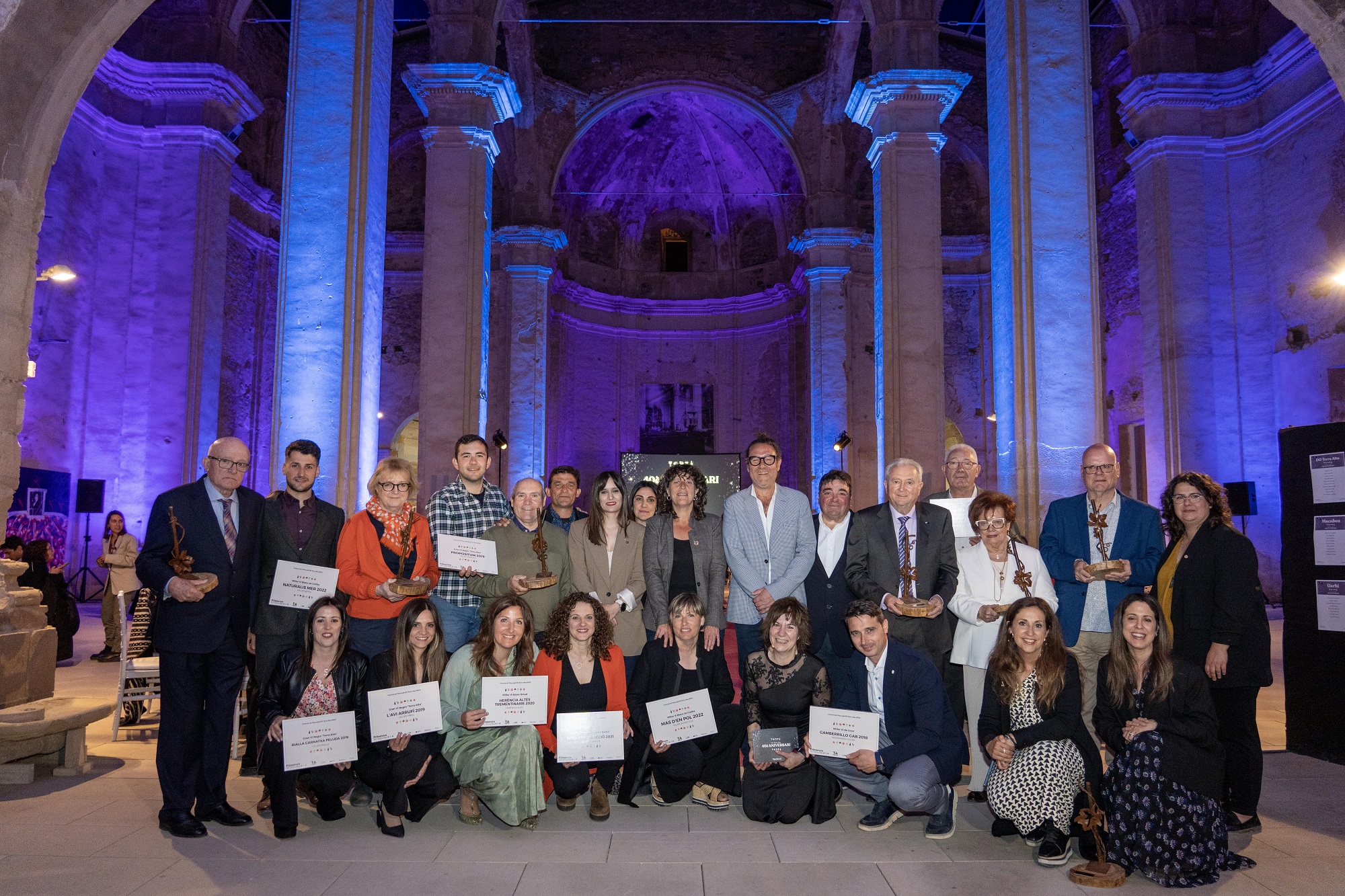 Read more about the article La DO Terra Alta entrega els seus premis en la gala de commemoració dels seus 40 anys d’història